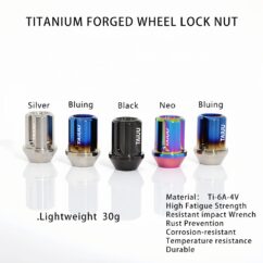 Titanium Forged Wheel Lock Lug Nut M12X1.5 M12X1.25 M14X1.5