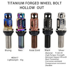 TAIUU  TITANIUM FORGED RACING WHEEL LUG BOLT Suit To AUDI  BMW MERCDES BENZ MASERLATI MINI PORSCHE VOLKSWAGEN VOLVO