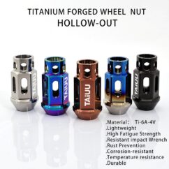 TITANIUM FORGED WHEEL LUG NUT OF LIGHTWEIGHT 12X1.5 12X1.25 14X1.5 SUIT TO TOYOT TESLS CSLLS