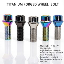 Titanium Wheel Forged Lug Bolt M14X1.5 M14X1.25 M12X1.25 M12X1.5 Suit To BMW Audi Mercedes Porsche Mini Volkswagen Volvo