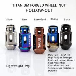 TITANIUM FORGED WHEEL LUG NUT OF LIGHTWEIGHT 12X1.5 12X1.25 14X1.5 SUIT TO TOYOT HONDA MAZDA FORD KIA TESLS