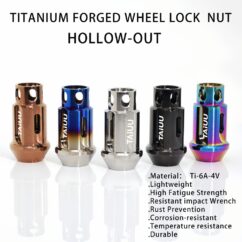 TIANIUM FORGED WHEEL LOCK LUG NUTS M12X1.5 M12X1.25 M14X1.5