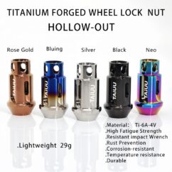TIANIUM FORGED WHEEL LOCK LUG NUTS M12X1.5 M12X1.25 M14X1.5 SUIT TO TOYOT HONDA MAZDA FORD KIA TESLS