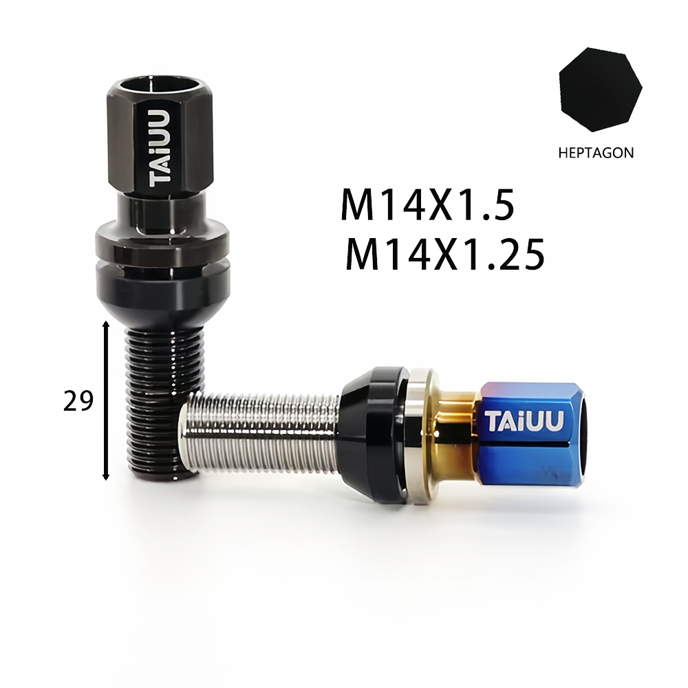 Titanium Wheel Forged Lock Lug Bolt M14X1.5 M14X1.25 Suit To BMW Audi Mercedes Porsche Mini Volkswagen Volvo - Image 2