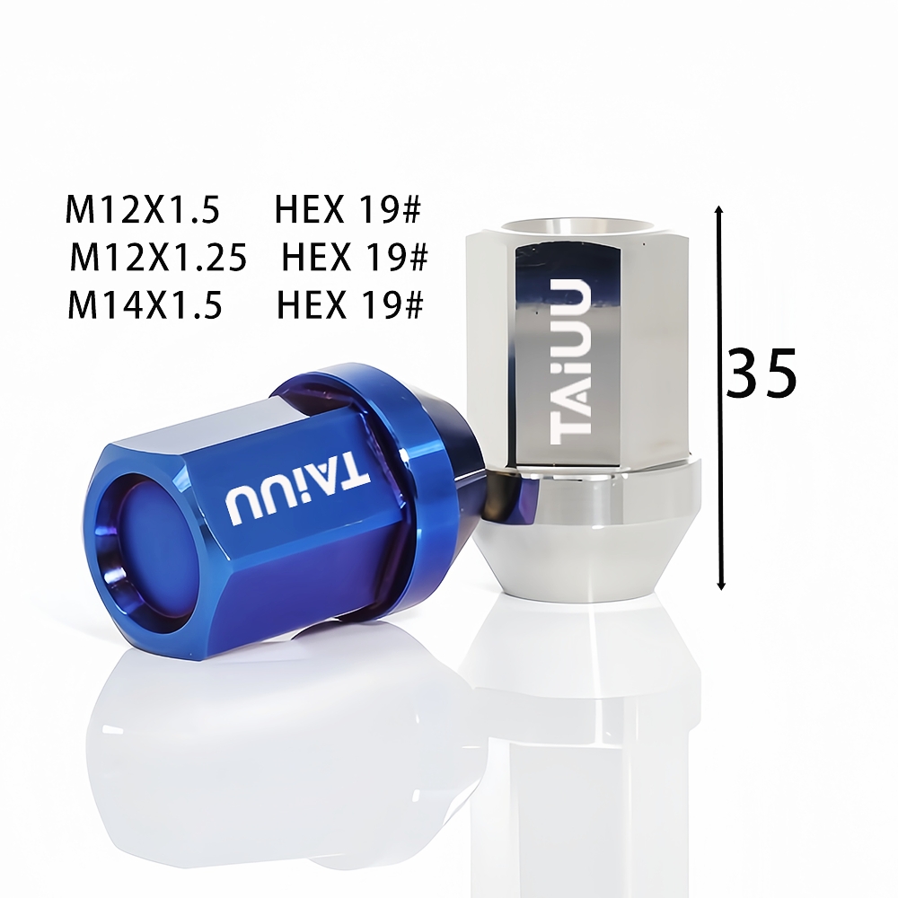 STAINLESS STEEL WHEEL FORGED LUG NUT 14X1.5 12X1.5 12X1.25 SUIT TO FORD CADILLAC CHEVROLET TOYOTA HONDA MAZDA PORSCHE VOLVE VOLKSWAGEN - Image 2