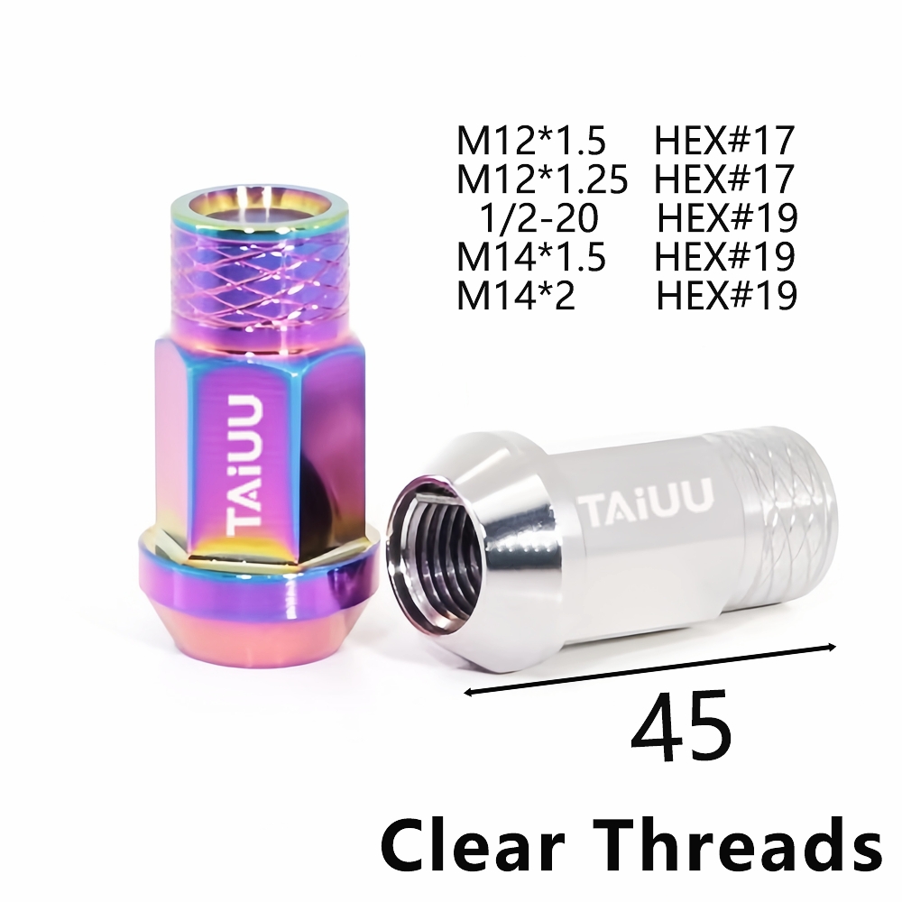 STAINLESS STEEL WHEEL FORGED RACING LUG NUT 14X1.5 12X1.5 12X1.25 SUIT TO FORD CADILLAC CHEVROLET TOYOTA HONDA MAZDA PORSCHE VOLVE VOLKSWAGEN - Image 2