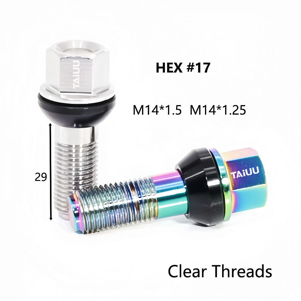 STAINLESS STEEL WHEEL FORGED LUG BOLT 14X1.5 14X1.25 SUIT TO BMW AUDI MINI MERCEDES PORSCHE VOLVE VOLKSWAGEN - Image 2