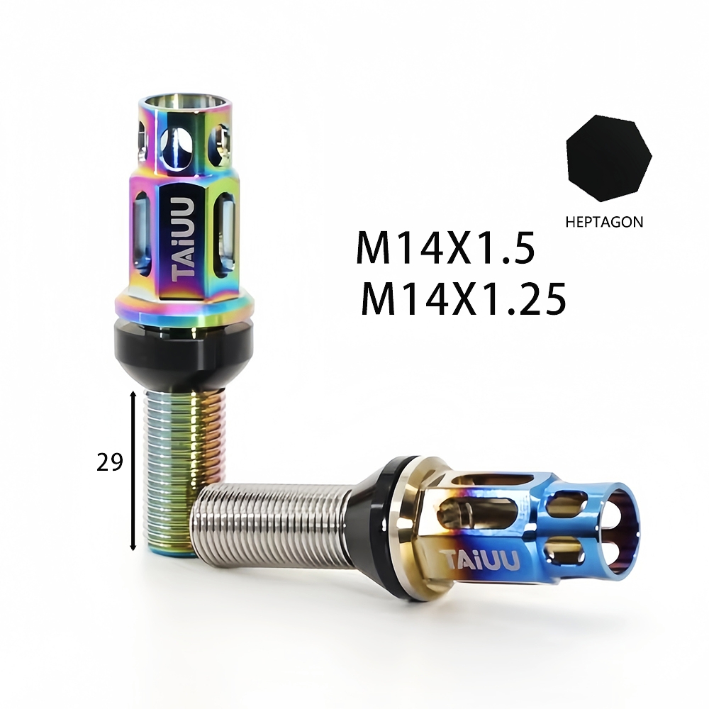 Titanium Wheel Forged Lock Lug Bolt M14X1.5 M14X1.25 Suit To BMW Audi Mercedes Porsche Mini Volkswagen Volvo - Image 2