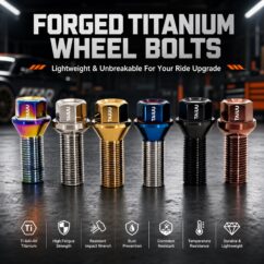 Titanium Wheel Forged Lug Bolt M14X1.5 M14X1.25 Suit To BMW Audi Mercedes Porsche Mini Volkswagen Volvo