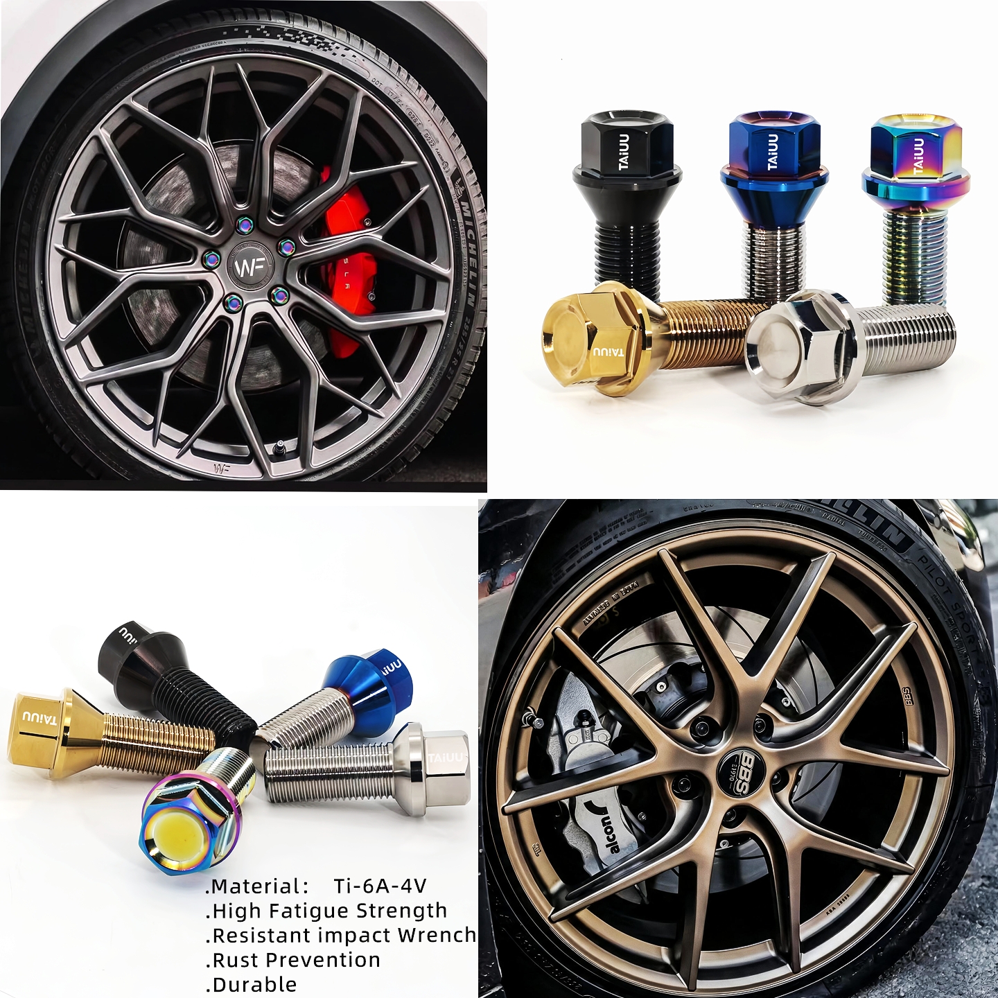 Titanium Wheel Forged Lug Bolt M14X1.5 M14X1.25 Suit To BMW Audi Mercedes Porsche Mini Volkswagen Volvo - Image 2