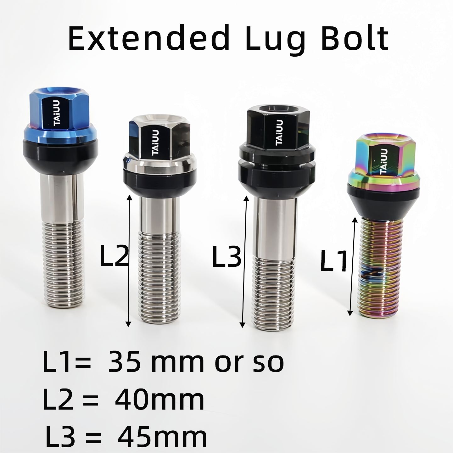 Titanium Wheel Forged Lug Bolt M14X1.5 M14X1.25 Suit To BMW Audi Mercedes Porsche Mini Volkswagen Volvo - Image 7