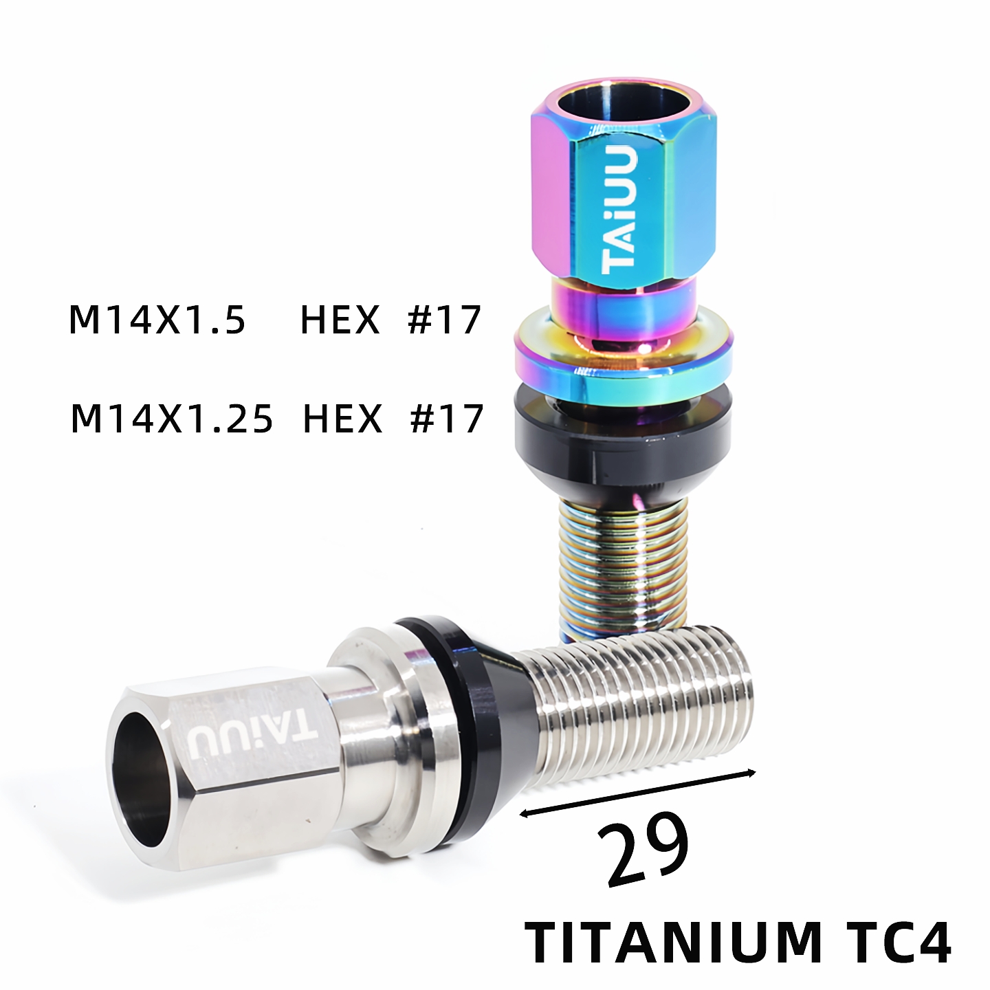 Titanium Forged Wheel Lug Bolt M14X1.5 M14X1.25 Suit To BMW Audi Mercedes Porsche Mini Volkswagen Volvo - Image 3