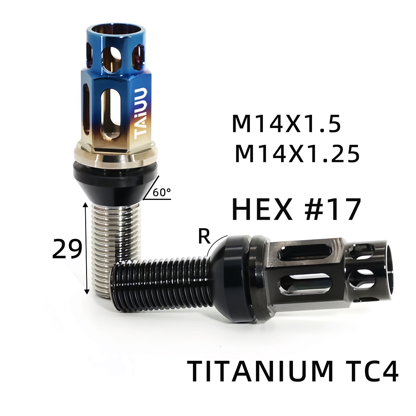 TAIUU TITANIUM FORGED RACING WHEEL LUG BOLT Suit To AUDI BMW MERCDES BENZ MASERLATI MINI PORSCHE VOLKSWAGEN VOLVO - Image 3