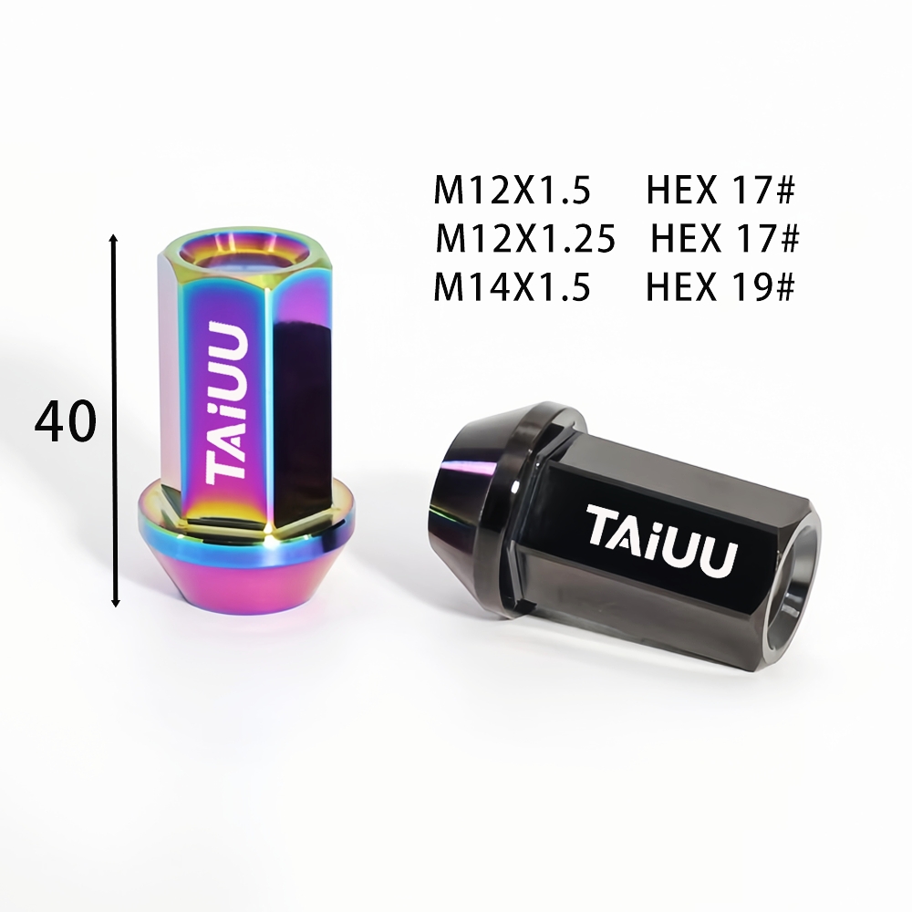 TITANIUM WHEEL RACING LUG NUT SUIT TO ACURA INFINITI HONDA LEXUS MAZDA MITSUBISHI NISSAN SUBARU SUZUKI HYUNDAI KIA BUICK CADILLAC CHEROLET CHRYSLER DODGE FORD GMC HUMMER LINCOLN JAGUAR LAND ROVER - Image 5