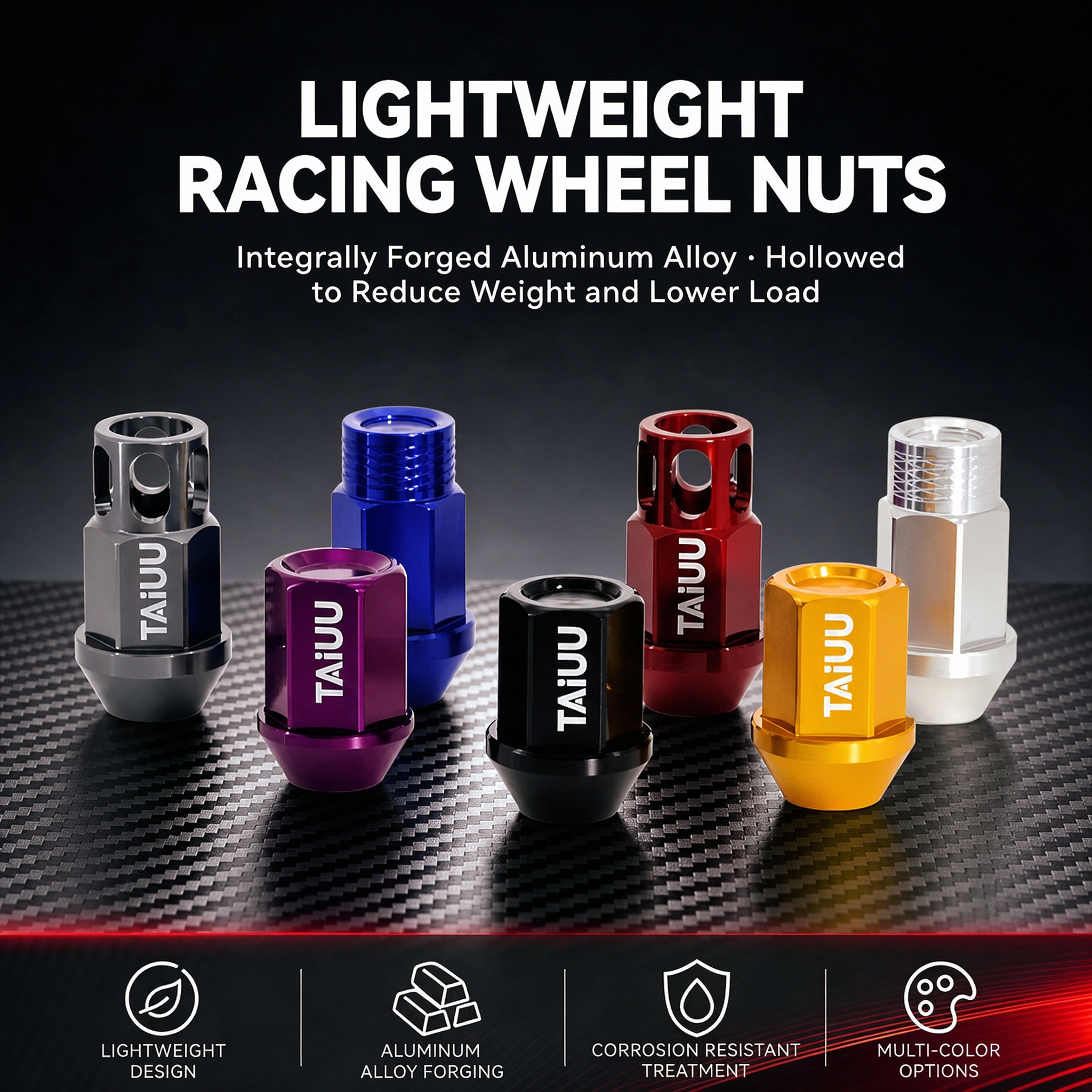 7075 ALU WHEEL LUG NUT