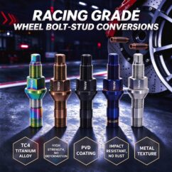 Titanium Wheel Bolt-Stud Conversion M14X1.5 M14X1.25 Suit To AUDI BMW MERCDES BENZ MASERLATI MINI PORSCHE VOLKSWAGEN VOLVO
