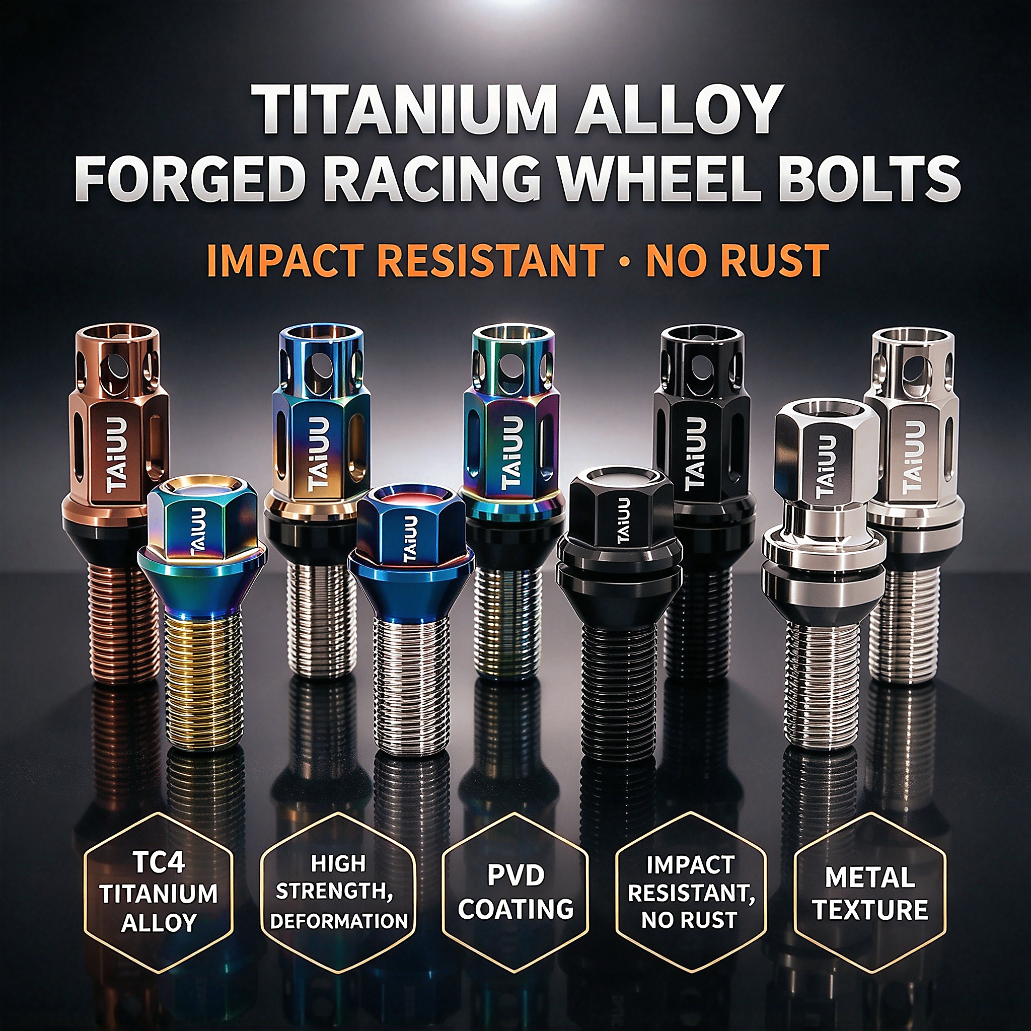 TITANIUM WHEEL LUG BOLT